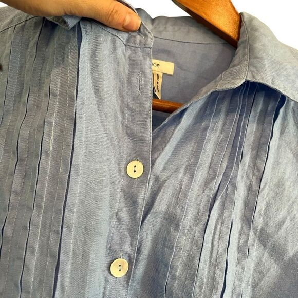 Tyler böe 100% linen button up tunic. Size 6 - Picture 6 of 12